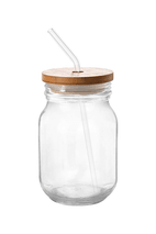 16 oz. Sipper Glass with Straw