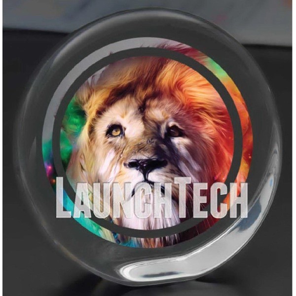 Standing Disk Paperweight for