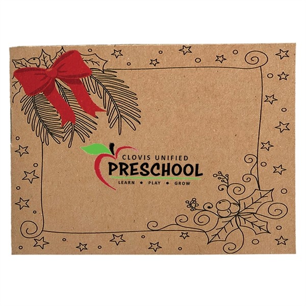 Holiday Kids Coloring Book & 6-Color Pencil Set To-Go image