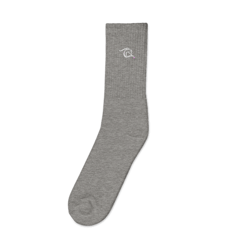Embroidered Crew Socks for