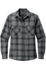 Grey/ Black Open Plaid