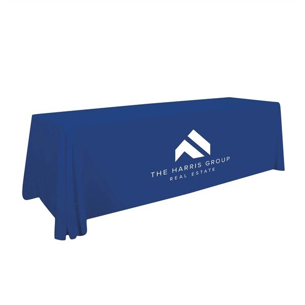 8' Value Lite Table Throw (White Imprint, One Location) for