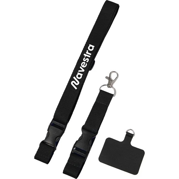 Adjustable Recycled Phone Lanyard for