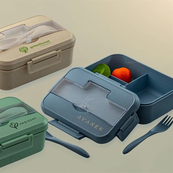 Wheat Straw Lunch Box Set for