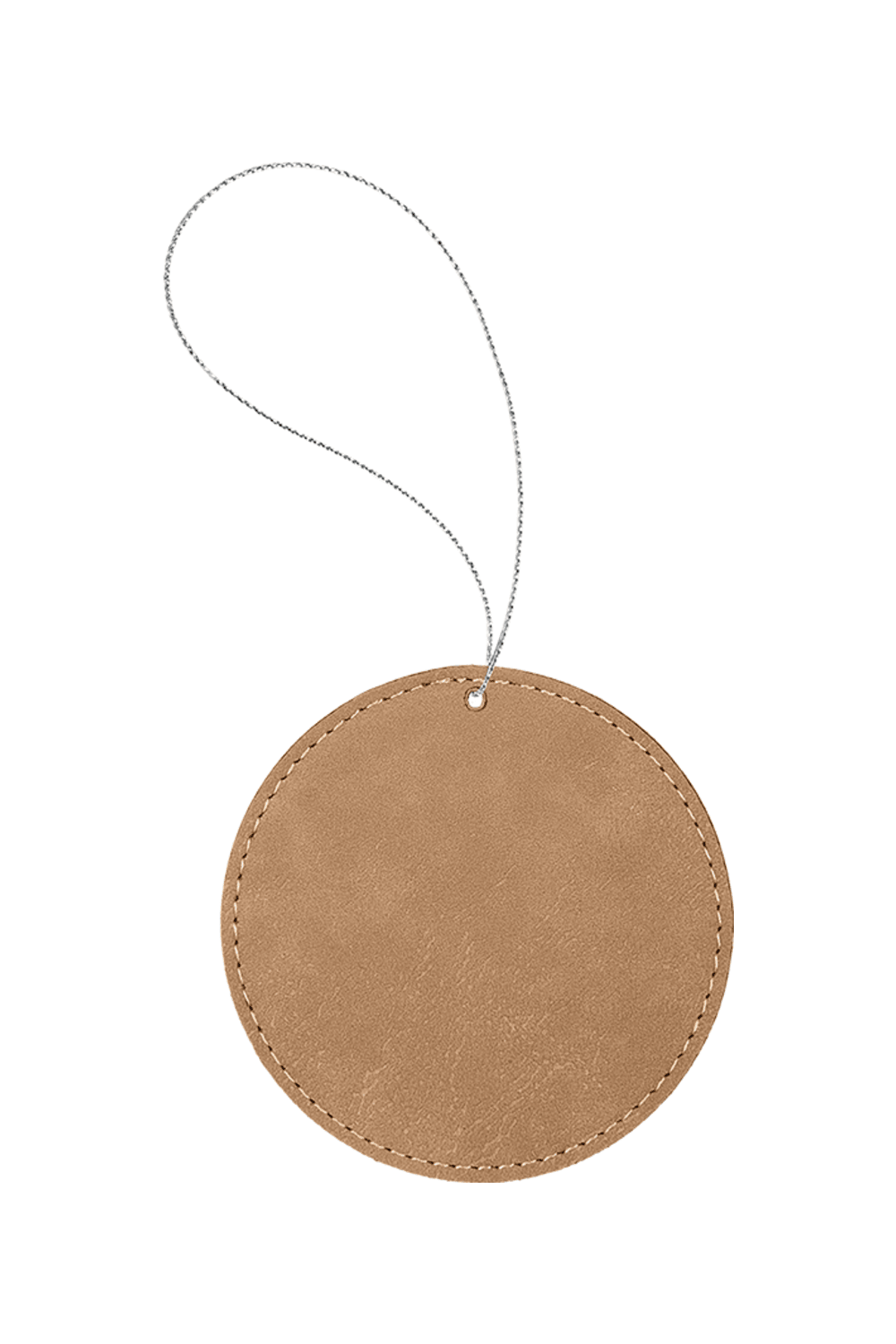Leatherette Round Ornament for