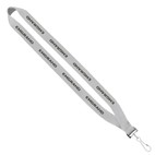3/4" Polyester Sewn Lanyard with Silver Snap Hook