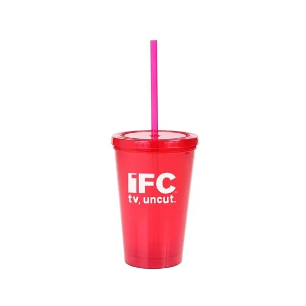 Prime Line USA Made 16oz Double-Wall Tumbler for