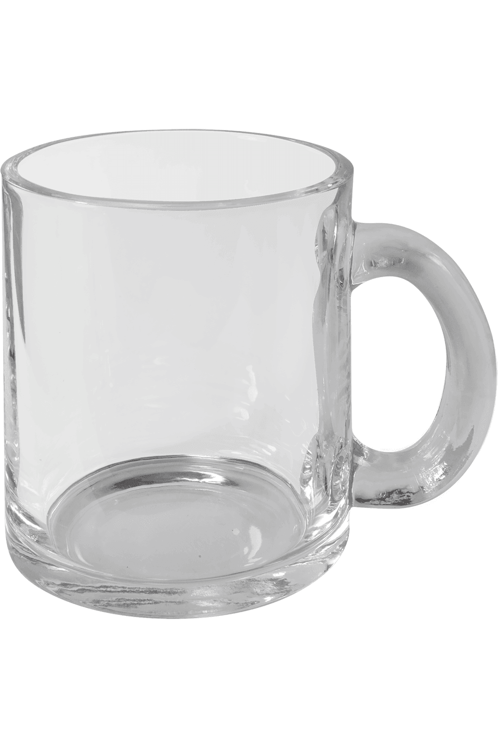 10 oz. Clear Glass Mug with Handle for