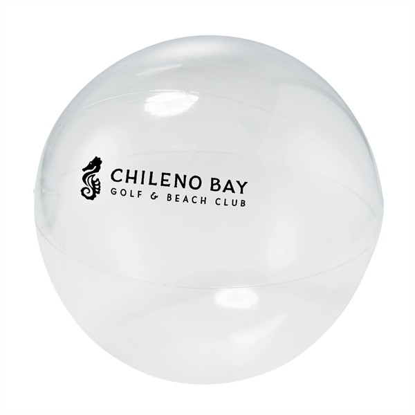 16" Translucent Clear Beach Ball for