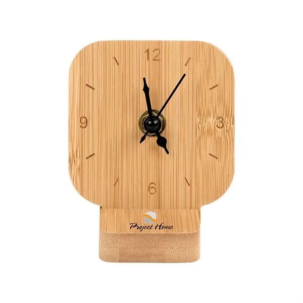 Cade Bamboo Desk Clock for