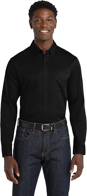 Port Authority Long Sleeve SuperPro React Twill Shirt for
