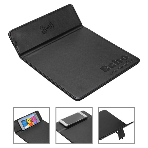 Accord Wireless Charger Mouse Pad with Kickstand for