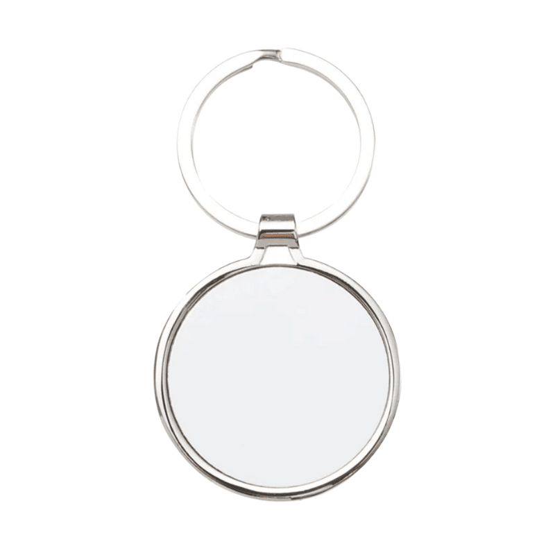 Round Metal Keyring for