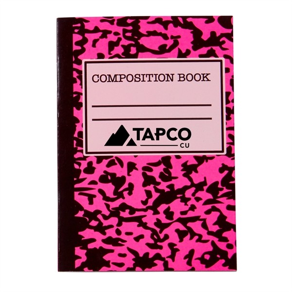 Mini Neon Composition Notebook for