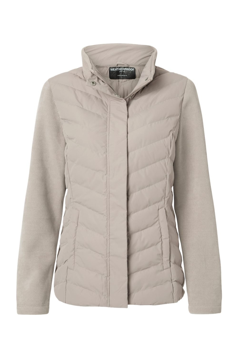 Weatherproof Women's Mixed Media Chevron Jacket for