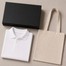 Black Box / White Polo / Natural Tote Bag