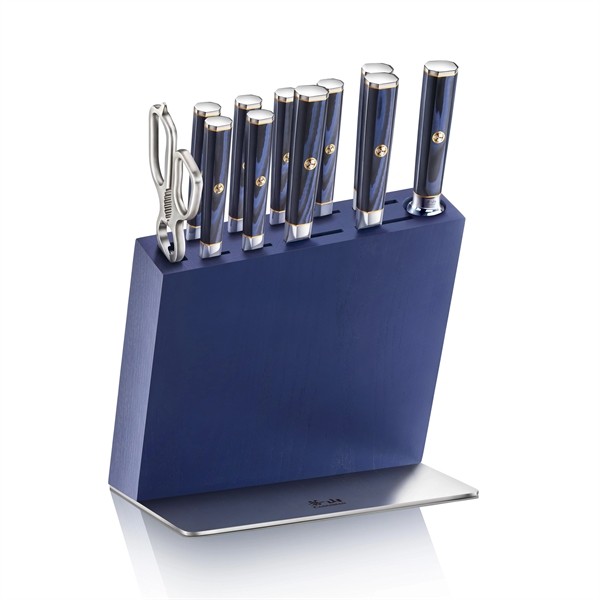 Cangshan 12-Piece Kita Series HUA Knife Block Set - Blue for