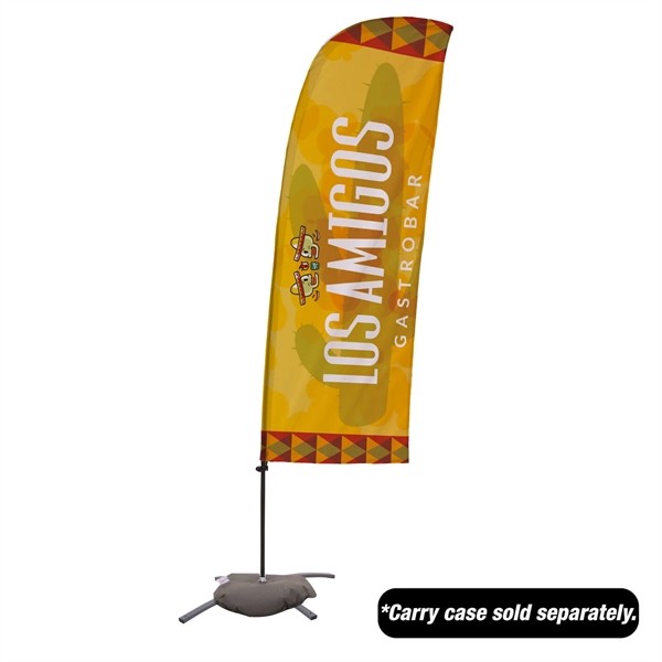7.5' Value Blade Sail Sign Flag Kit Single-Sided CrossBase for