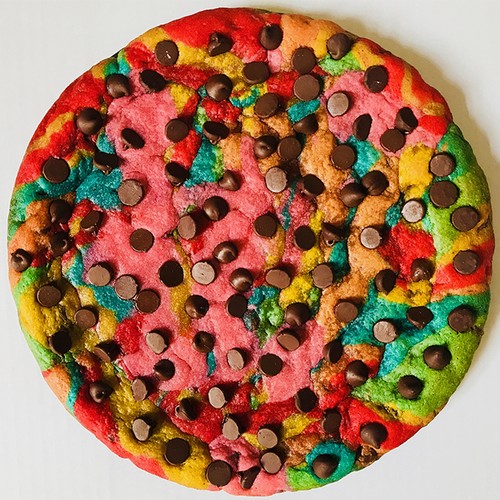 Rainbow Cookie Cake for