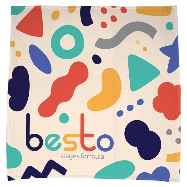 Cotton Feel Swaddle Blanket 42- x 42- 200GSM Poly/Spandex - for