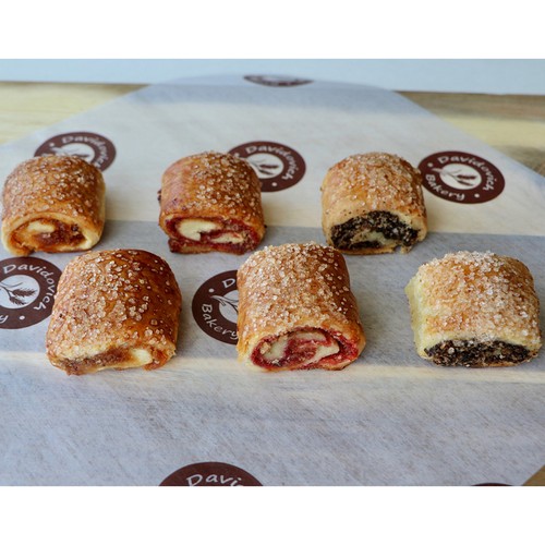 Apricot Rugelach, Chocolate Rugelach, Raspberry Rugelach (18) for