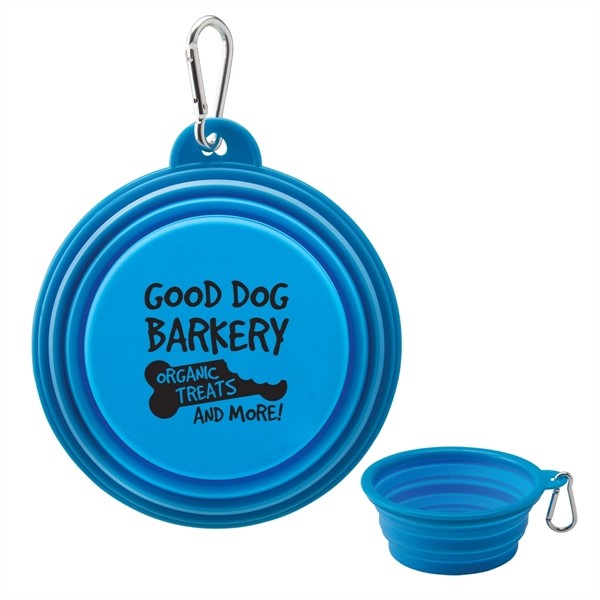 Collapsible Silicone Pet Bowl for