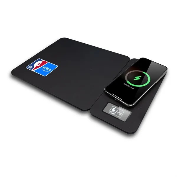 Slate, 15W Reversible Wireless Charger Mouse Pad for