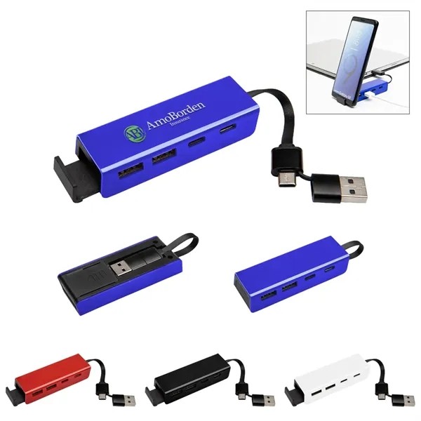 RABS Type-C & USB Hub With Phone Stand for