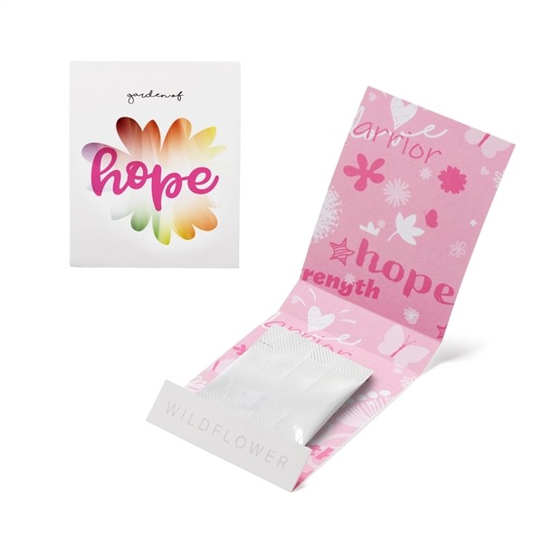 PInk Garden of Hope Seed Matchbook for