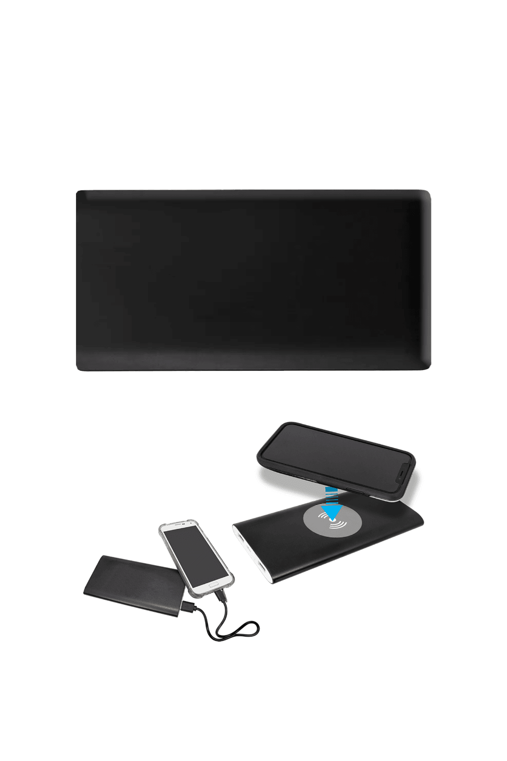 Power Bank & Wireless Anodized Aluminum Charger for