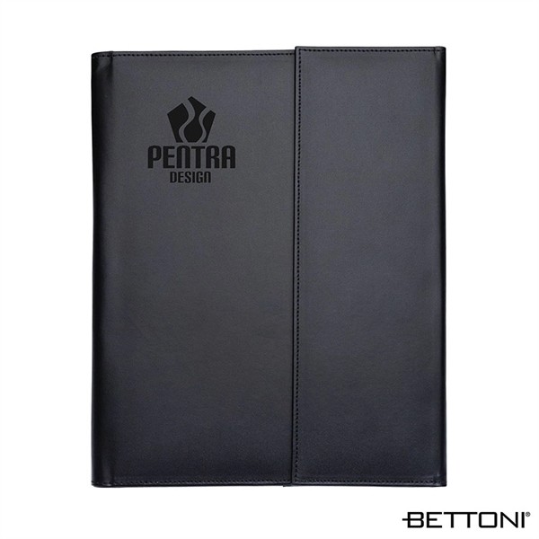 Bettoni® Atrani Bonded Leather Letter Size Padfolio for