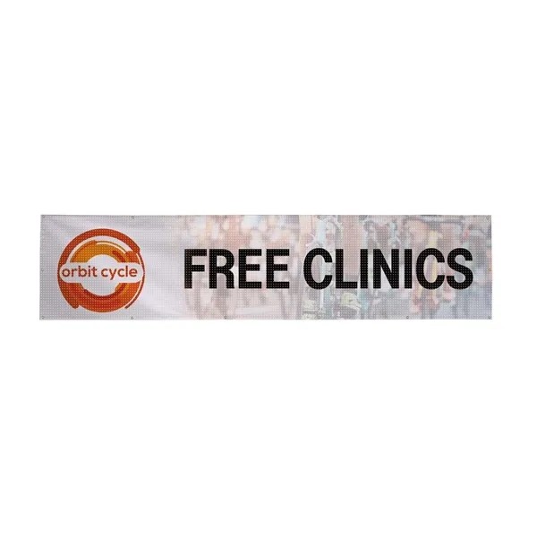 36" x 15' Mesh Fabric Fence Banner for