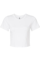 American Apparel Women's Baby Rib Fitted Cropped Tee