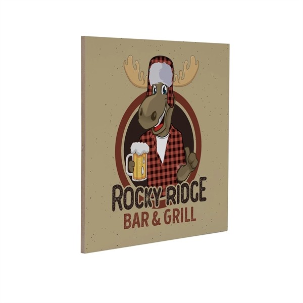 12" x 12" MDF Wood Print for
