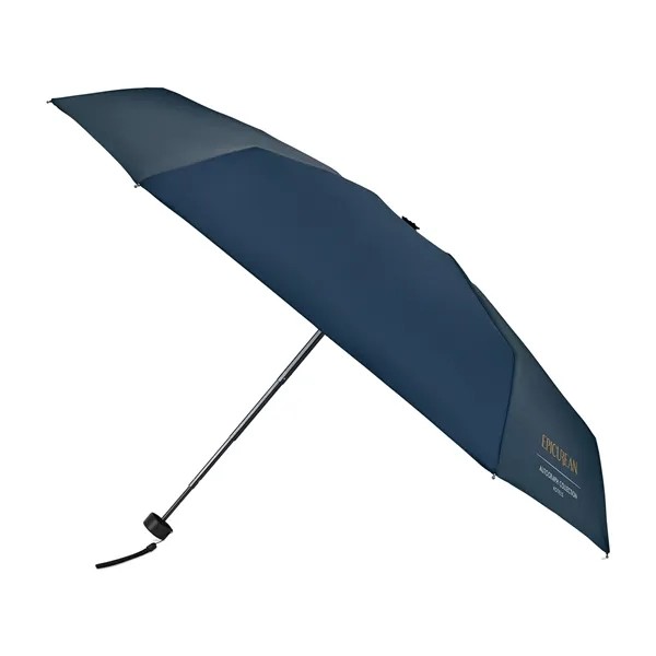 Elements 39" Recycled rPET Manual Mini Folding Umbrella for