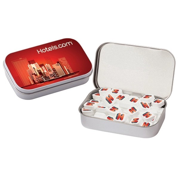 Printed Peppermints Sugar Free / Large Hinged Tin for