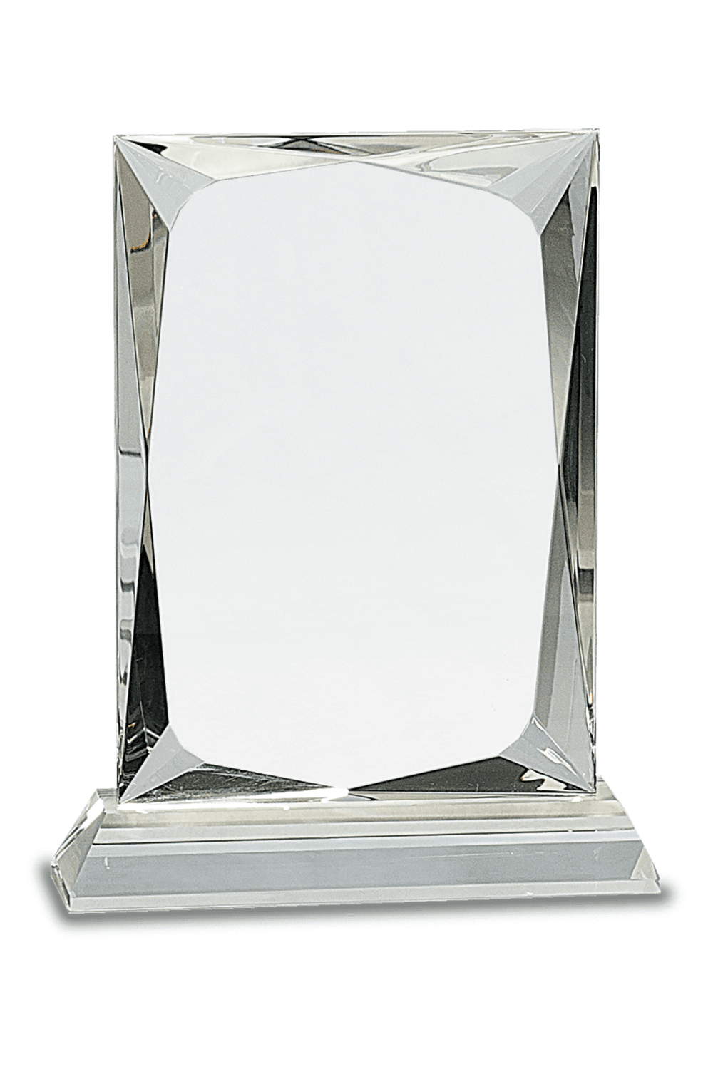 7 1/4" Crystal Rectangle on Clear Base for