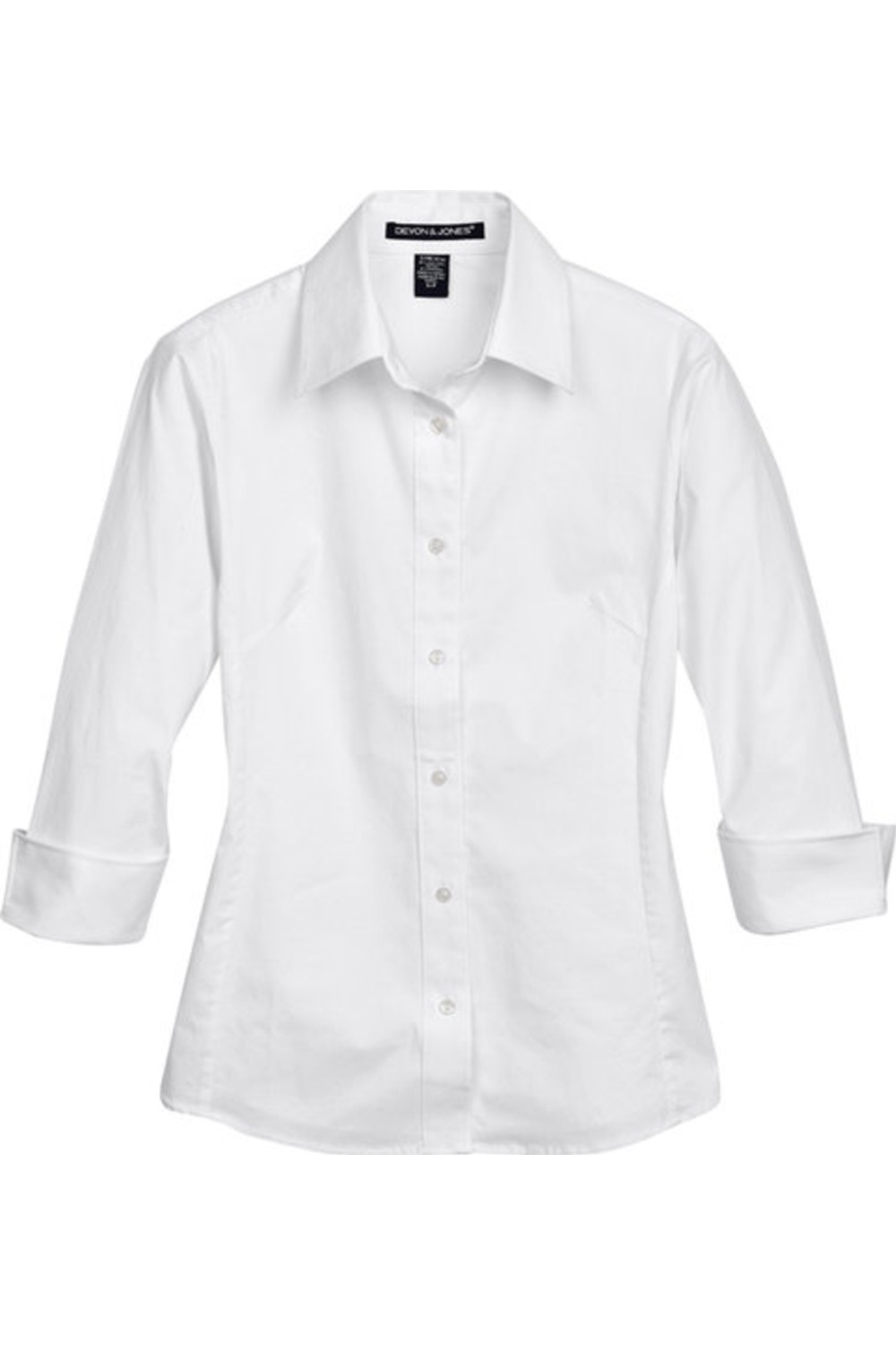 Devon & Jones Ladies' Perfect Fit 3/4-Sleeve Stretch Poplin Blouse for