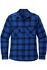 Royal/ Black Open Plaid