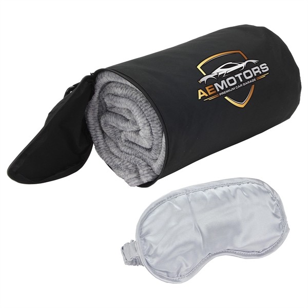 AeroLOFT® Business First Travel Blanket with Sleep Mask for