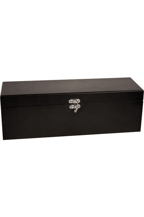 Matte Black Finish Single Wine Box with Tools for