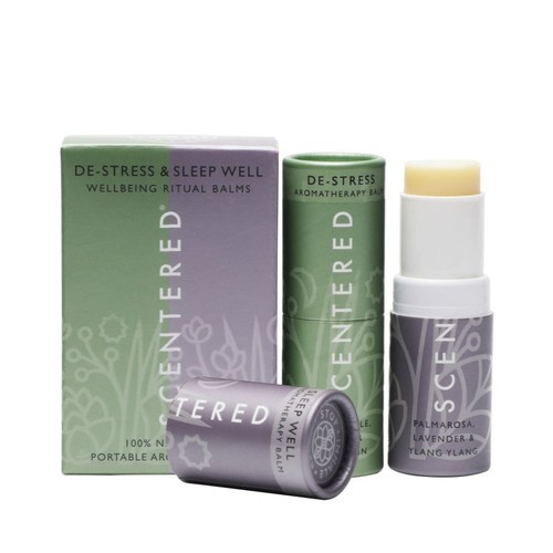 De-stress & Sleep Well Aromatherapy Balm Duo for