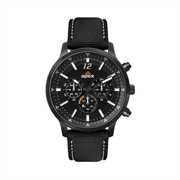 45MM, BLACK METAL CASE, CHRONO MVT for