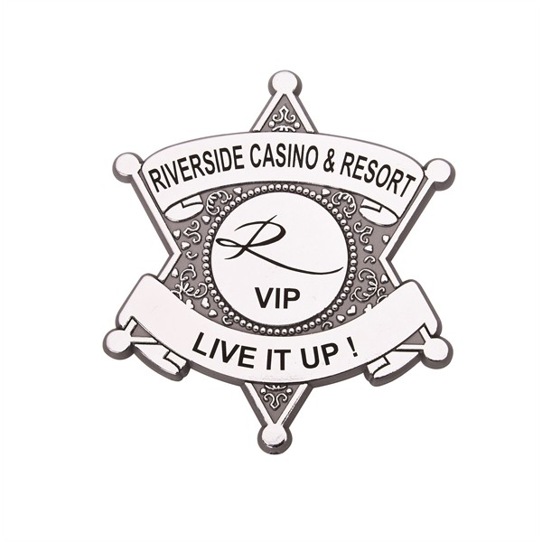 6 Point Plastic Star Badge for