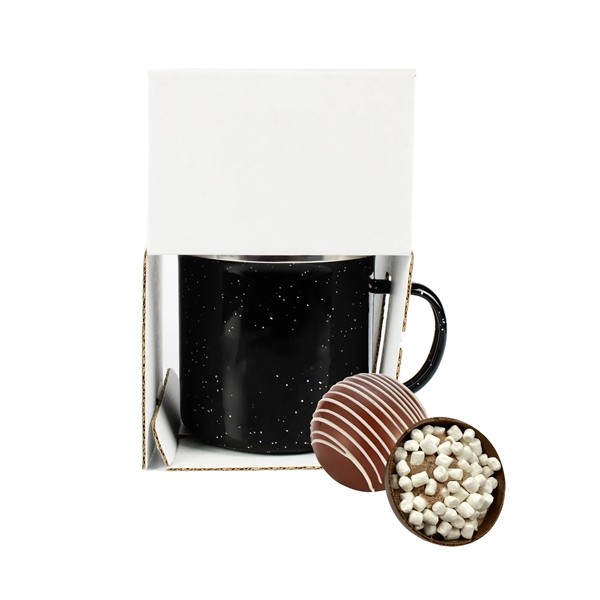 16oz. Speckled Camping Mug Holiday Milk Mega Hot Choc. Bomb for