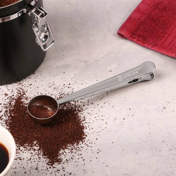 Daybreak Stainless Steel Coffee Scoop/Clip for