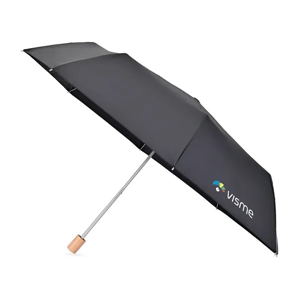 Elements 43" Recycled rPET Manual Folding Umbrella for