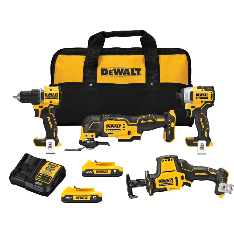 Dewalt ATOMIC 20V MAX 4-Tool Combo Kit for