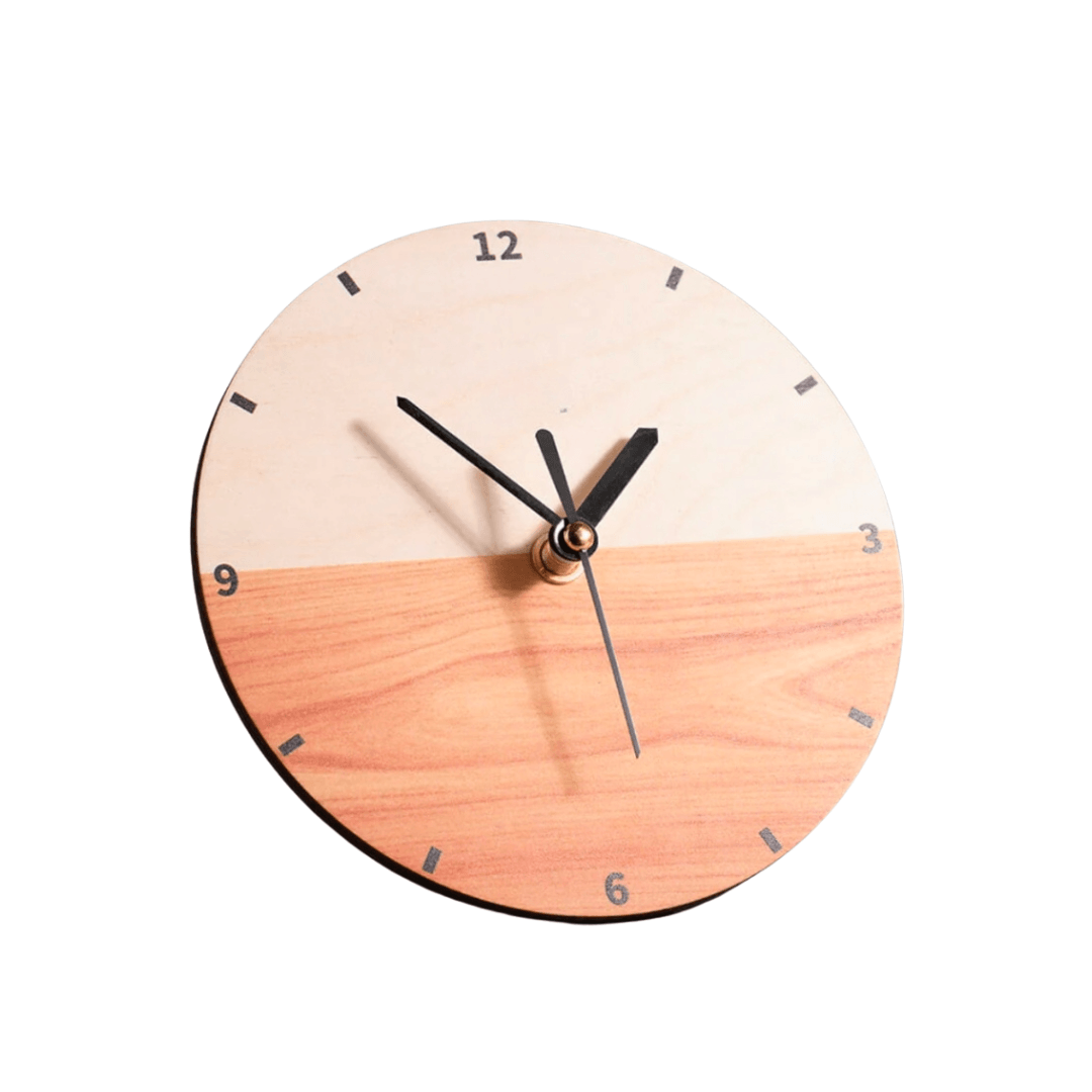 Desk Wooden Clock for