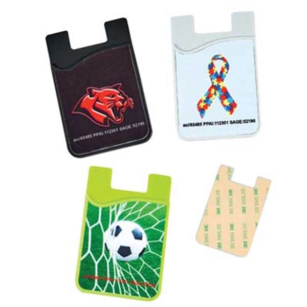 Silicone Phone Wallet with Micro Fiber Cloth for